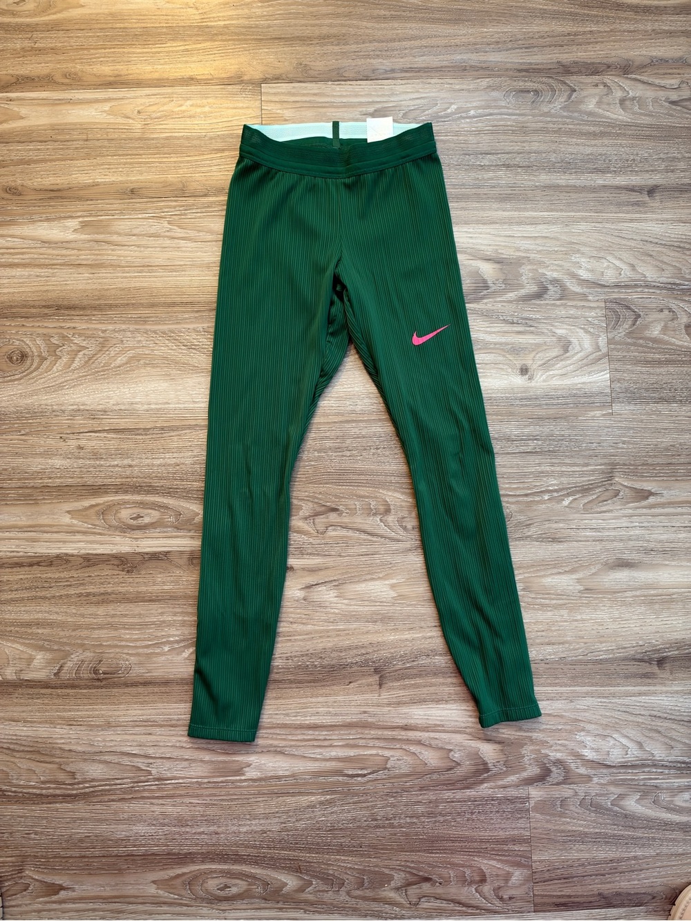 Nike Pro Elite Track & Field Women’s Size S Green/Pink Racing Tights